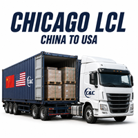 Fret maritime en conteneur partagé LCL de Chine à Chicago, États-Unis, Agent maritime