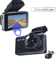 Caméra double tableau de bord 4K pour voiture, enregistreur vidéo DVR MicroSD 128 Go 16MP, grand angle 170°, prise en charge Wi-Fi GPS, vision nocturne, mode stationnement, enregistrement de conduite