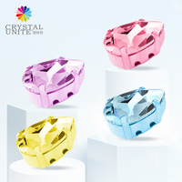 Strass en verre de pierre fantaisie à coudre de conception exclusive montés en laiton sans nickel Sterling de qualité à 4 griffes