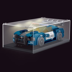 Modèle King Light Boîte de présentation en plastique transparente 27000 pièces pour les enfants DIY Voiture de sport Blocs de construction Jouet Échelle 1:32 - Product Image 3