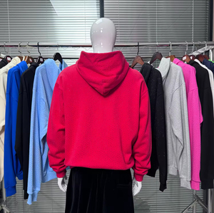 Sweat-shirt en molleton de coton épais de haute qualité, prêt à être expédié, coupe oversize, style streetwear pour homme, avec strass, pull à capuche - Product Image 2