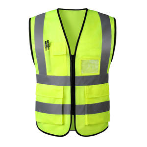 S-5XL Op maat gemaakte LOGO Multi-pocket Hoge Zichtbaarheid Reflecterende Jas Beveiligingsingenieur Werkuniform Hi-Vis Veiligheidsvest Met Zak - Product Image 1