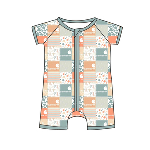 Kotak Misteri Pengiriman Cepat Pola Karakter Acak Romper Kotak Kejutan Bayi Baju Pendek Lengan Pendek Bambu - Product Image 1