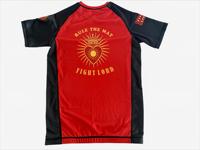 Maillot de compression BJJ personnalisé OEM par sublimation avec votre logo pour hommes, femmes et enfants, étiquette personnalisée