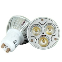 Projecteur LED GU10 220V Dimmable RGB 3000K-6500K 90lm/W, Base en Aluminium Moulé Sous Pression, 3W-5W 3x1W-5x1W