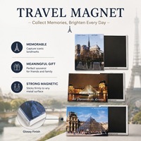 Imán de nevera al por mayor con diseño del Louvre y imagen de viaje impresa para programas de tiendas de regalos de museos