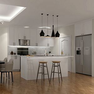 Coctelera moderna de lujo, unidad de cocina a prueba de termitas, cocinas pequeñas, laca de madera maciza, grifo con bisagra de PVC para gabinetes de restaurante, <span class=keywords><strong>Mod</strong></span> - Product Image 5