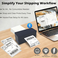 Imprimante thermique 4x6 pour étiquettes d'expédition compatible avec Android/iPhone/Windows/Mac en stock