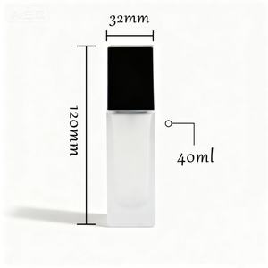 Botellas de Vidrio Cuadradas de Lujo para Cosméticos, Maquillaje, Suero, Base Líquida, Vacías, con Bomba de Presión, 15ml, 20ml, 30ml, 40ml, MOQ 100 Piezas - Product Image 5