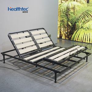 Healthtec all'ingrosso <span class=keywords><strong>letto</strong></span> regolabile doppio <span class=keywords><strong>letto</strong></span> pieghevole telaio in legno doghe <span class=keywords><strong>Base</strong></span> Zero gravità Wireless telecomando - Product Image 2