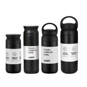500ml Insulated <b>Water</b> <b>Bottle</b> Double Wall Vacuum Stainless Steel <b>Bottle</b> With Handle for Outdoor Sport - Product Image 2