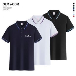 เสื้อโปโลชาย เสื้อโปโลผ้าฝ้ายสำหรับตีกอล์ฟ เสื้อโปโลชายขายดี ราคาโรงงาน คุณภาพสูง ระบายอากาศได้ดี ซับเหงื่อ สวมใส่สบาย - Product Image 3