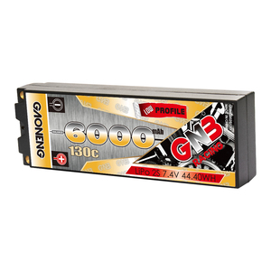 แบตเตอรี่ LiPo GNB GAONENG 6000MAH 2S 2S2P 7.4V 130C แบบ Hard Case 5.0mm Bullet สำหรับรถบังคับวิทยุและเรือบังคับวิทยุขนาด 1:10 1/10 - Product Image 5