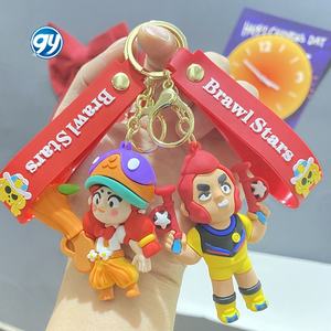 <span class=keywords><strong>Brawl</strong></span> <span class=keywords><strong>Stars</strong></span> Spike Llavero Juego Personaje Coche Llavero Bolsa Encanto Accesorio Regalo - Product Image 4