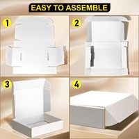 Boîte en carton ondulé personnalisée avec logo d'usine, emballage en papier, boîte aux lettres pliable, boîte cadeau personnalisée, boîte d'expédition en carton