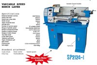 Mini tour à métaux chinois Mini tour Mx600 Mandrin pour tour Mini bricolage  SP2124-I