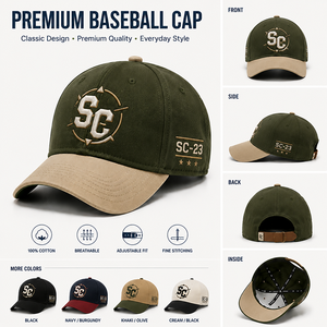 Gorra de Béisbol Deportiva Unisex con Bordado Personalizado, Estilo Desgastado, con Logotipo, para Hombre y Mujer - Product Image 1