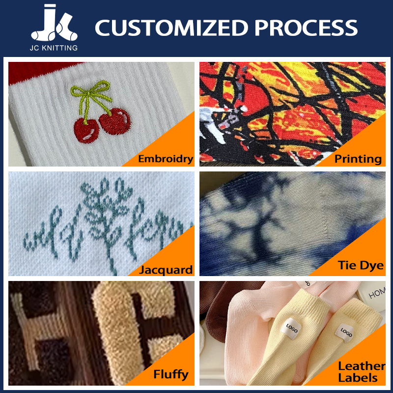 Wholesale Customized logo Socks Embroidery Jacquard Letter Street Crew Socks Manufacturer Fashion Men Socks