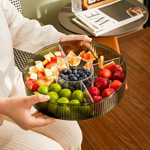 Transparent Multi Layer Fruit Plate Stackable Candy Dried Fruit <b>Snack</b> <b>Tray</b> With Lid For Living Room Party Use - Product Image 4