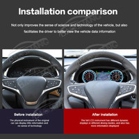 Affichage numérique de 12,3 pouces pour Chevrolet Malibu XL 2015-2022, tableau de bord LCD de voiture Linux, panneau d'instruments, compteur de vitesse, cockpit, lecteur