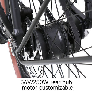 Txed แบตเตอรี่ลิเธียม14.9AH 36V <span class=keywords><strong>ค</strong></span>วามเร็วเดียวพร้อมแบตเตอรี่สำรองแบบสายพานขับจักรยานไฟฟ้าน้ำหนักเบา - Product Image 6