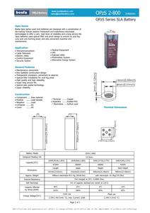 하이 퀄리티 깊은 방전 납산 배터리 2v 800ah OPzS 관형 플레이트 배터리 - Product Image 5