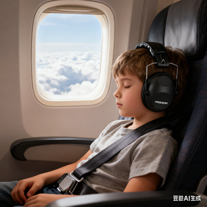 काले 23 डीबी बच्चे कान रक्षक शोर कैंसिल कर रहे हैं जो यात्रा अध्ययन के लिए एडजस्टेबल हेडबैंड फोल्डेबल कान रक्षक - Product Image 6