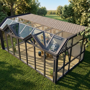 Casa Prefabricada Moderna y Transpirable para Techo, con Diseño Panorámico de Vidrio, para Hoteles, Oficinas, Edificios Escolares y Uso Recreativo - Product Image 1