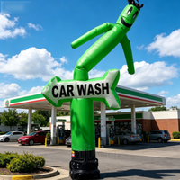 Danseur gonflable publicitaire personnalisé pour lavage de voitures, figurine gonflable en forme de flèche pour affichage marketing en magasin de services automobiles
