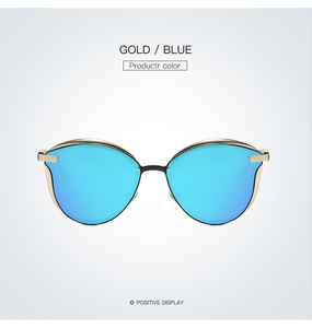 Stilvolle polarisierte Cat-Eye-Sonnenbrille für Damen, Sonnenbrille für Herren, bequemer Metallrahmen, verspiegelte Sonnenbrille zum Fahren, UV400 - Product Image 6