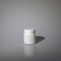 150ml Vide Noir HDPE Pot Récipient De Capsule Bouteille de Gomme À Mâcher Avec Bouchon Détachable bouteille en plastique pour bonbons à la gomme à mâcher
