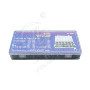 Assortiment de joints toriques verts 530 pièces, kit de joints en caoutchouc EPDM pour réparation automobile W8085 - Product Image 2