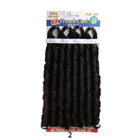Extensions de cheveux synthétiques pour tresses au crochet haute température, style Afro Kinky Bulk, pour perruques féminines, double trame machine, tressage personnalisé