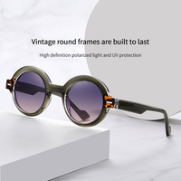 OEM Lunettes de soleil en acétate pour femmes Trendy Vintage Clear Glasses Design S26109 Tac Lentilles polarisées Noir Or Argent Gris Cadres