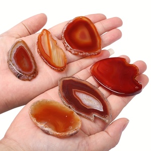 Plaque de cornaline naturelle polie, tranche de cristal pour la décoration intérieure, la guérison Reiki et la fabrication de bijoux (vente en gros) - Product Image 3