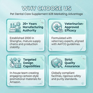 Comprimés Premium pour Soins Dentaires des Animaux – Contrôle <span class=keywords><strong>de</strong></span> la Mauvaise Haleine et du Tartre – Supplément Nettoyant pour Dents <span class=keywords><strong>de</strong></span> Chiens et Chats – Marque Privée OEM - Product Image 5