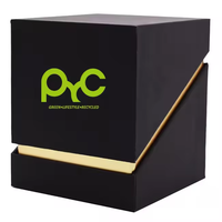 Prix de gros emballage de boîte-cadeau de bougie noire de luxe personnalisé paquet de pot de bougie