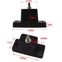 Amortisseur Anti-Vibration, en caoutchouc, pour climatiseur, système de fixation avec pieds en caoutchouc