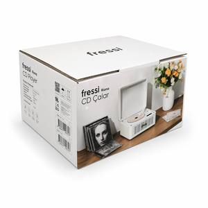 Caja de Papel con Base de Cierre a Presión, Impresa Digitalmente, 300gsm, E-Flute, Empaque Personalizado para Tocadiscos de Vinilo, Altavoces y Pequeños Electrodomésticos - Product Image 1