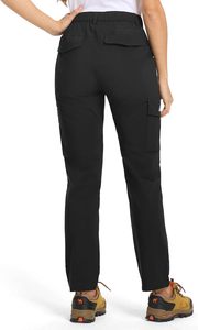 TBMPOY femmes décontracté mi <span class=keywords><strong>randonnée</strong></span> Cargo <span class=keywords><strong>pantalon</strong></span> léger velours côtelé résistant à l'eau séchage rapide 6 poches pour la pêche voyage travail - Product Image 6