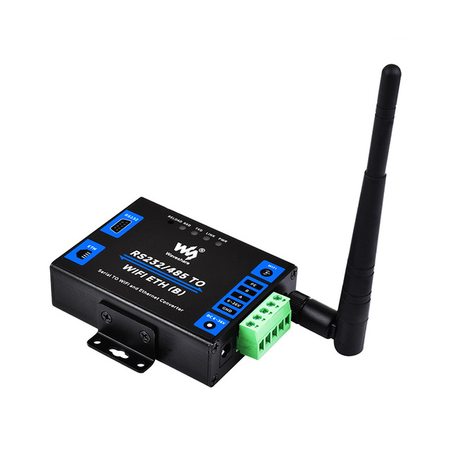 Industrial-Grade Modbus Serial HTTPD Client Gateway RS232/485 WiFi Ethernet Converter MQTT Gateway Metal Electronic Modules Kits