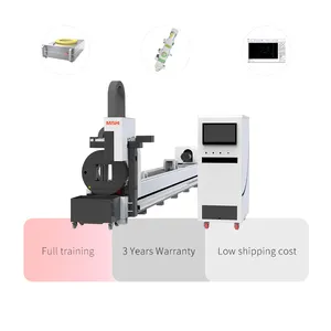 3 Years Warranty MISHI Automatic CNC Fiber Laser Tube Cutting Machine for Metal Tube And Pipe laser cutter