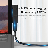 Pour Surface Connect au câble de charge USB-C ada[ter 15V Compatible avec le chargeur 15V 3A PD Surface Pro 3/4/5/6/7