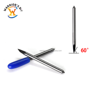 Cuchilla Warrior's Bit de Alta Calidad y Durabilidad para Plotter de Corte Graphtec, Mimaki, Pcut, Summa, Roland, Carburo Super Duro OEM, 3 Años de Garantía