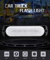 DXZ I-BS-D-6LED 12V/24V 18W 6-LED Wasserdichte Universelle Warnleuchte für Auto und LKW - 1 Jahr Garantie