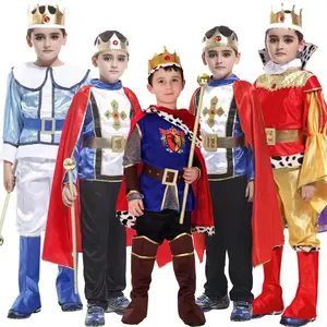 新到货倍数王子万圣节儿童服装王子国王服装派对角色扮演服装