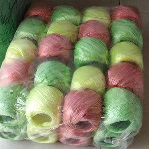 Cường độ cao 50gr 100gr Polypropylene <span class=keywords><strong>PP</strong></span> Raffia twine bóng bền ở nước ngoài ràng buộc đóng gói màu đỏ vàng xanh trắng màu chuỗi - Product Image 4