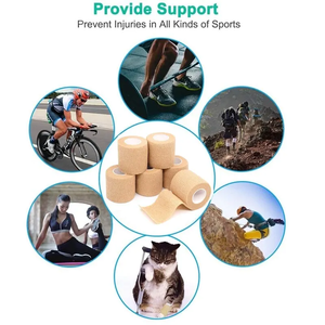 Kinesiology เทปพันแผลแบบมีกาวในตัวเทปพันผ้าพันแผลแบบยืดหยุ่นสำหรับเล่นกีฬาสำหรับอาการบาดเจ็บสายรัดข้อมือข้อเท้าแพลง - Product Image 5
