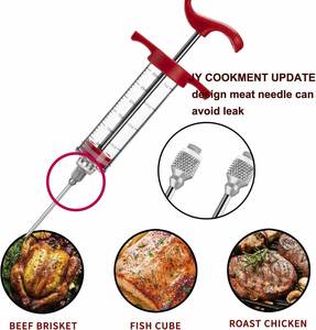 Kit de seringue à marinade en plastique pour viande fumée, idéal pour la cuisine domestique et le barbecue haut de gamme - Product Image 3