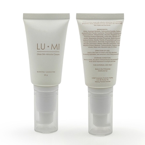 Tube Pompe Vide en Plastique Beige de 25 ml Personnalisable en Gros pour Crème <span class=keywords><strong>Miracle</strong></span>, Crème <span class=keywords><strong>BB</strong></span>, Crème Solaire, Crème Visage - Product Image 3